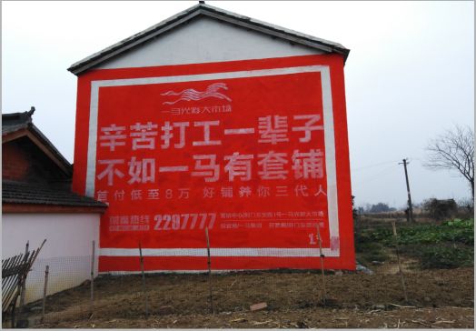 册亨一马光彩墙体广告