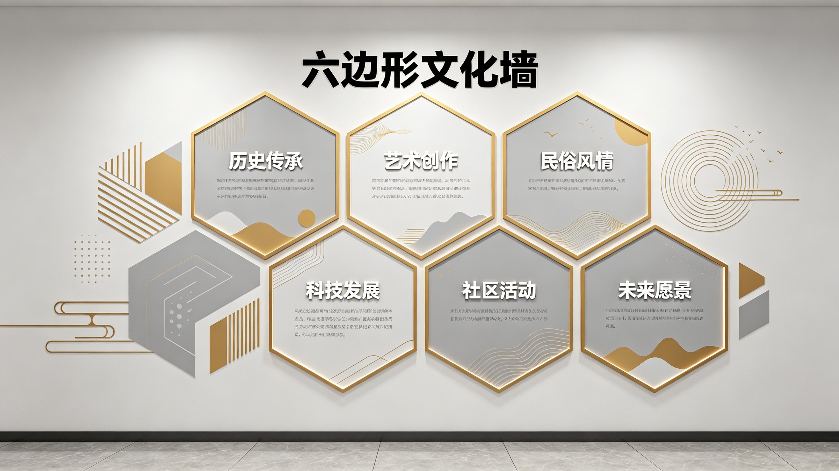 册亨企业文化墙 | 六边形信息美学
